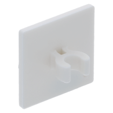 LEGO útjelző tábla 2×2 fogóval, fehér (15210)