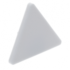LEGO útjelző tábla 2×2 háromszög alakú fogóval, fehér (892/65676)