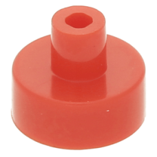 LEGO csempe 1×1 kerek fogóval, piros (20482)