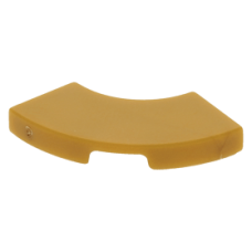 LEGO csempe íves sarok 2×2 (macaroni), gyöngyház arany (27925)