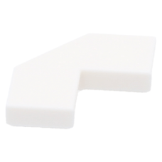 LEGO csempe 2×2 sarok csapott sarokkal, fehér  (27263)