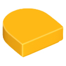 LEGO csempe 1×1 ovális félkör, világos narancssárga (24246)