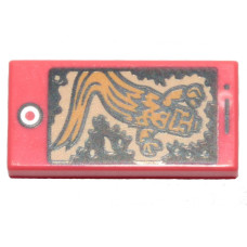 LEGO csempe 1×2 mobiltelefon és szellem mintával, korall (56290)