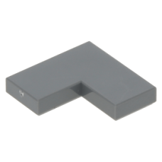 LEGO csempe 2×2 sarok, sötétszürke (14719)