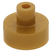 LEGO csempe 1x1 kerek fogóval, gyöngyház arany (20482)