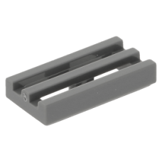 LEGO csempe 1×2 rácsozott, sötétszürke (2412)