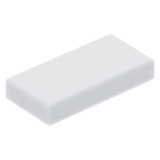 LEGO csempe 1×2, fehér (3069b)