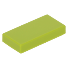 LEGO csempe 1×2, lime (3069b)