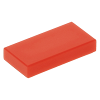 LEGO csempe 1x2, piros (3069)