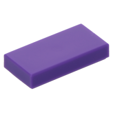 LEGO csempe 1×2, sötétlila (3069b)
