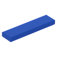 LEGO csempe 1×4, kék (2431)