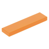 LEGO csempe 1×4, narancssárga (2431)