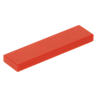 LEGO csempe 1×4, piros (2431)