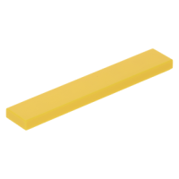 LEGO csempe 1×6, sárga (6636)