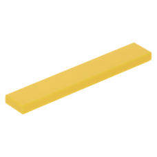 LEGO csempe 1×6, sárga (6636)