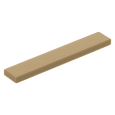 LEGO csempe 1x6, sötét sárgásbarna (6636)