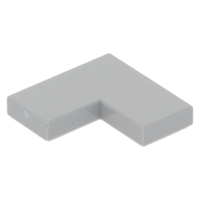 LEGO csempe 2x2 sarok, világosszürke (14719)