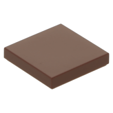 LEGO csempe 2×2, vörösesbarna (3068b)