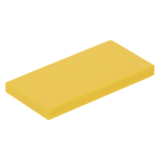 LEGO csempe 2×4, sárga (87079)