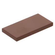 LEGO csempe 2x4, vörösesbarna (87079)