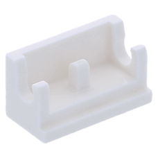 LEGO kocka csuklós elem alapja (zsanér) 1×2, fehér (3937)