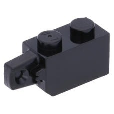LEGO kocka csuklós elem (zsanér) 1×2 függőleges csatlakozóval, fekete (30364)