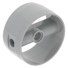 LEGO technic henger 4×4×1 1/2 középen összekötéssel és pin csatlakozóval (turbina), világosszürke (41531)