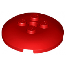 LEGO tál fordított 4x4 (radar) 4db bütyökkel, piros (65138)