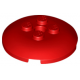 LEGO tál fordított 4x4 (radar) 4db bütyökkel, piros (65138)