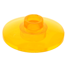 LEGO tál fordított 2x2, átlátszó narancssárga (4740)