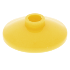 LEGO tál fordított 2x2, sárga (4740)