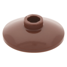 LEGO tál fordított 2x2, vörösesbarna (4740)