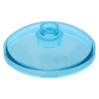 LEGO tál fordított 3x3, átlátszó világoskék (43898)