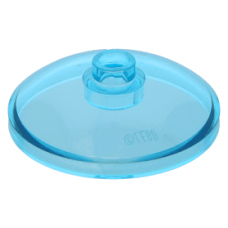 LEGO tál fordított 3x3, átlátszó világoskék (43898)