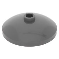 LEGO tál fordított 3x3, sötétszürke (43898)