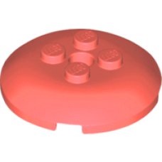 LEGO tál fordított 4x4 (radar) 4db bütyökkel, korall (65138)