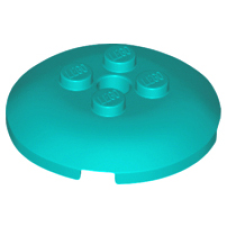 LEGO tál fordított 4x4 (radar) 4db bütyökkel, sötét türkizkék (65138)