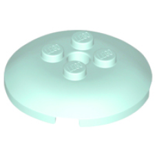 LEGO tál fordított 4x4 (radar) 4db bütyökkel, világos vízzöld (65138)