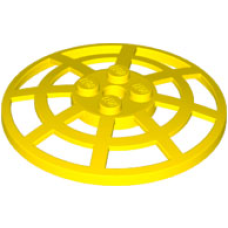 LEGO tál fordított 6x6 hálós, sárga (4285)