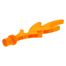 LEGO láng 1×4, átlátszó narancssárga (6126b)