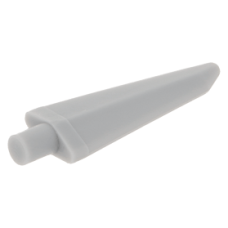 LEGO rugalmas penge (3 hosszú) végén rúddal (0.5 hosszú), világosszürke (64727)