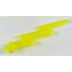 LEGO láng/víz villám alakú, átlátszó sárga (27256)