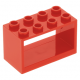 LEGO csörlő tartó 2×4×2, piros (4209)
