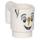 LEGO bögre pohár mosolygó arc mintával (Csészike), fehér (26718)