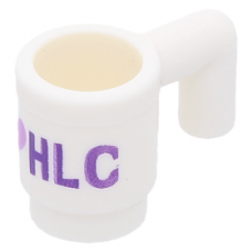 LEGO bögre pohár "I Love HLC" felirat mintával, fehér (36728)