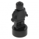 LEGO minifigura szobrocska/trófea, fekete (90398)