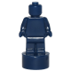 LEGO minifigura szobrocska/trófea, sötétkék (90398)