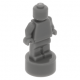LEGO minifigura szobrocska/trófea, sötétszürke (90398)