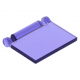 LEGO könyvborító lapja, átlátszó lila (24093)