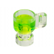 LEGO csésze átlátszó világoszöld színű ital mintával, átlátszó (68495)